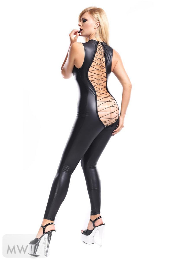 schwarzer Overall DDAnanke001 von Demoniq Dark Desire Collection