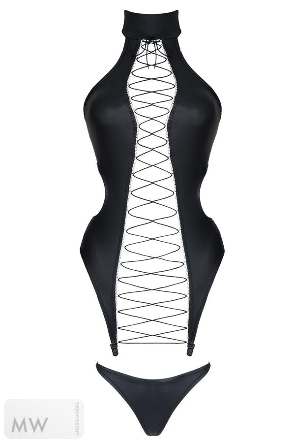 schwarze Corsage DDHekate001 von Demoniq Dark Desire Collection