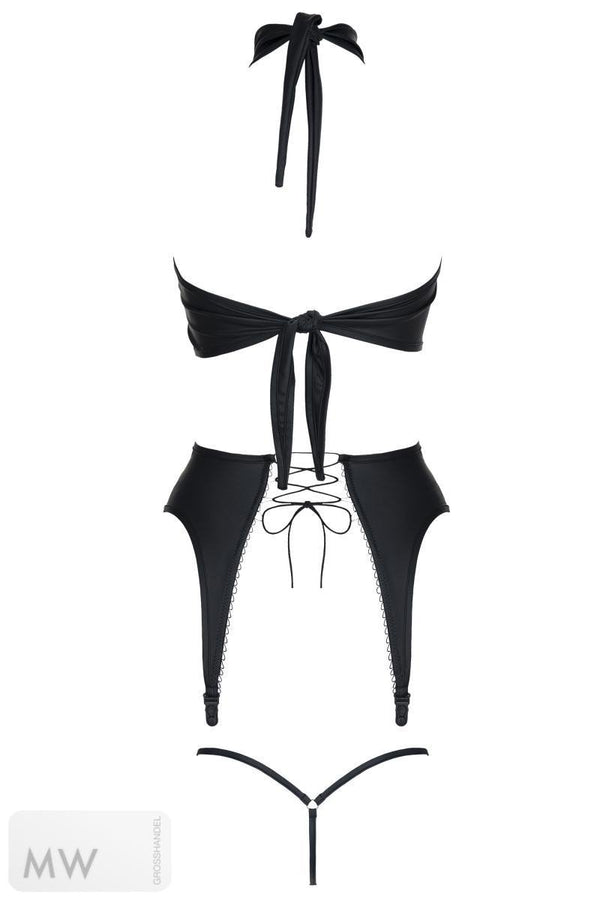 schwarze Corsage DDHekate001 von Demoniq Dark Desire Collection