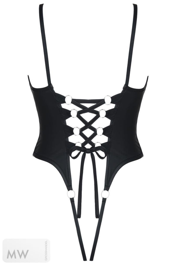 schwarzer ouvert Body DDReja001 von Demoniq Dark Desire Collection