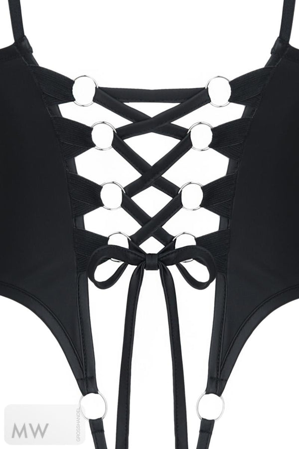 schwarzer ouvert Body DDReja001 von Demoniq Dark Desire Collection