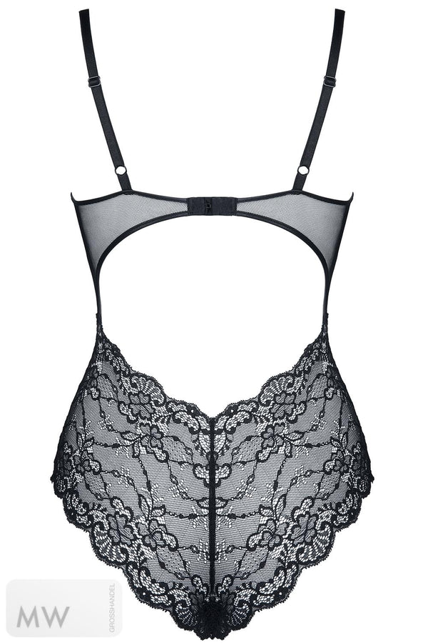 schwarzer Body Carine von Demoniq Look at Me Collection