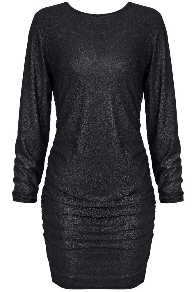 schwarzes Minikleid CADR001 von Demoniq Carnival Party Line