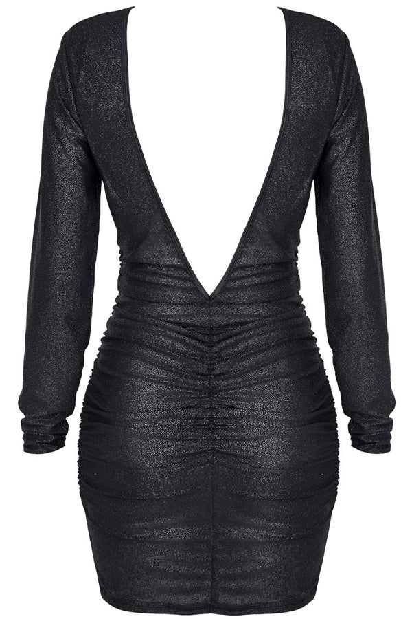 schwarzes Minikleid CADR001 von Demoniq Carnival Party Line