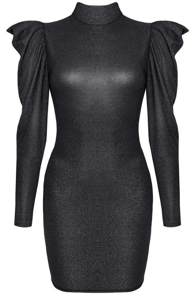 schwarzes Minikleid CADR005 von Demoniq Carnival Party Line