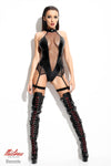 schwarzer Straps-Body Agnes von Demoniq Mistress Collection