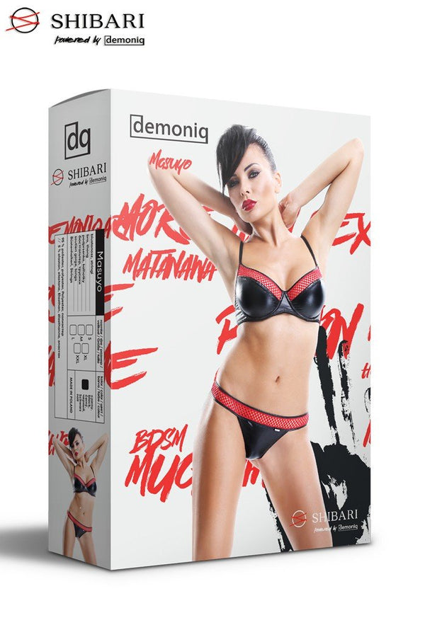 schwarzes Set Masuyo von Demoniq Shibari Collection