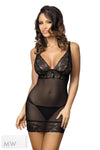 schwarzes Chemise D-322 von Excellent Beauty