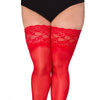 halterlose Strümpfe Paloma rot von Legg Story XTra Size