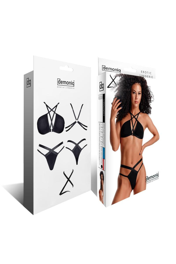 schwarzes Set LXCasilda001 von Demoniq LadyX