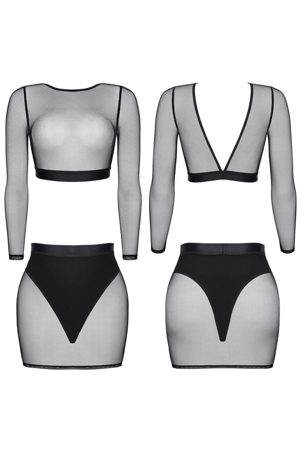 schwarzes Set LXCharo001 von Demoniq LadyX