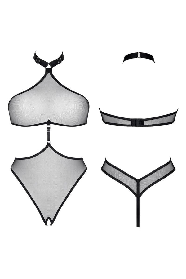 schwarzer Body LXNieve001 von Demoniq LadyX