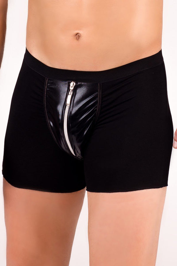 schwarze Boxer-Shorts MC-9001 von Andalea Dessous