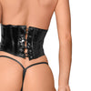 PVC Korsett mit verstellbarer Schnürung auf der Rückseite F193 von Noir Handmade Decadence Collection