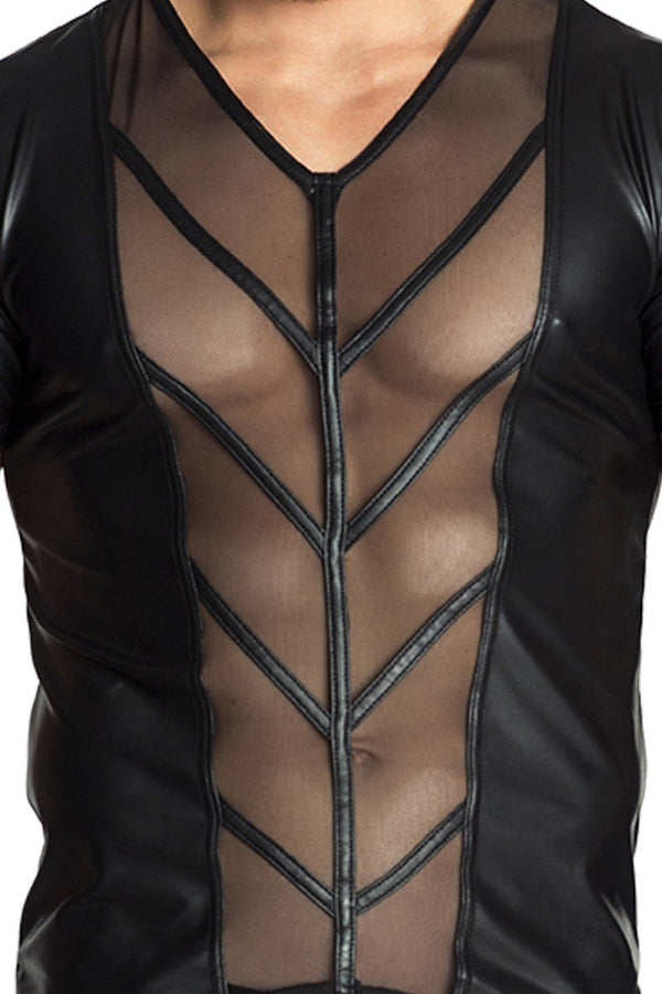 schwarzes Shirt H029 von Noir Handmade