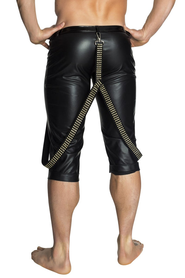 schwarze Bermudas H037 von Noir Handmade