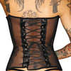 schwarzes Gorset F117 von Noir Handmade ImMoral Kollektion