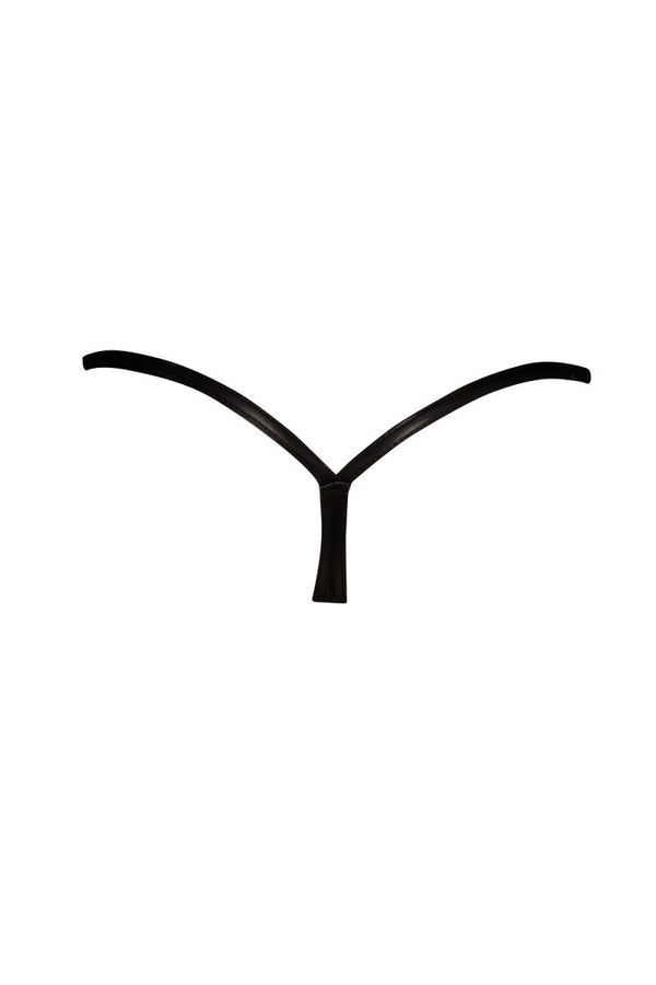 schwarzer String F122 von Noir Handmade ImMoral Kollektion