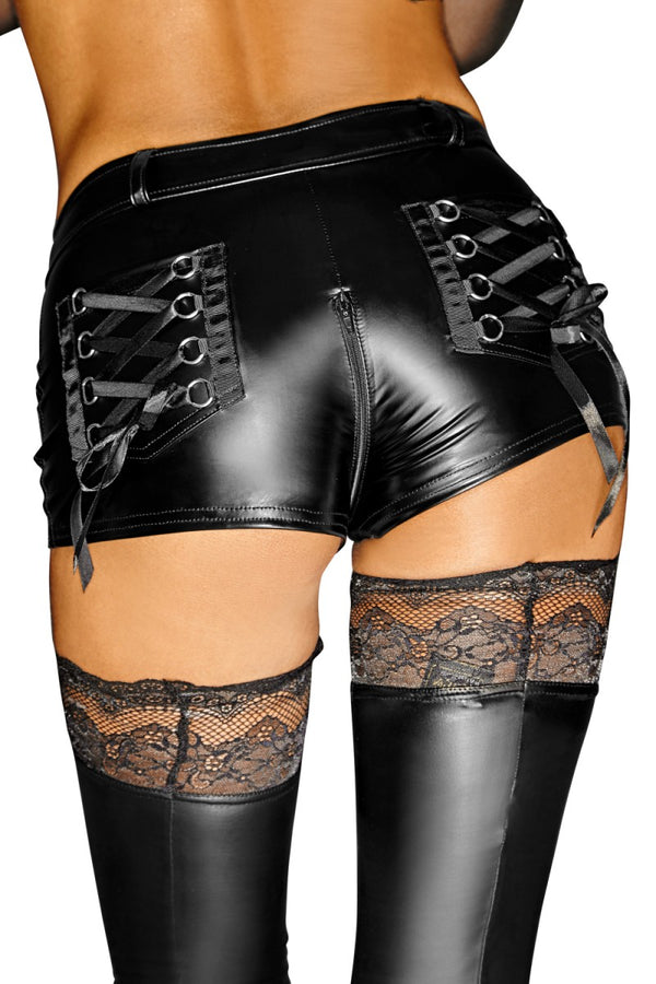 schwarze Shorts F138 von Noir Handmade Diva Collection