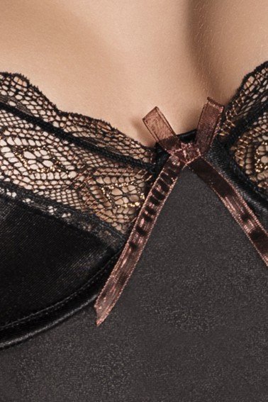 schwarzer Damenbody Evane von Passion Plus Size