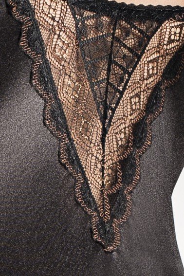 schwarzer Damenbody Evane von Passion Plus Size