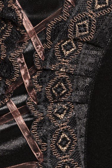 schwarzes Strapshemd Evane von Passion Plus Size