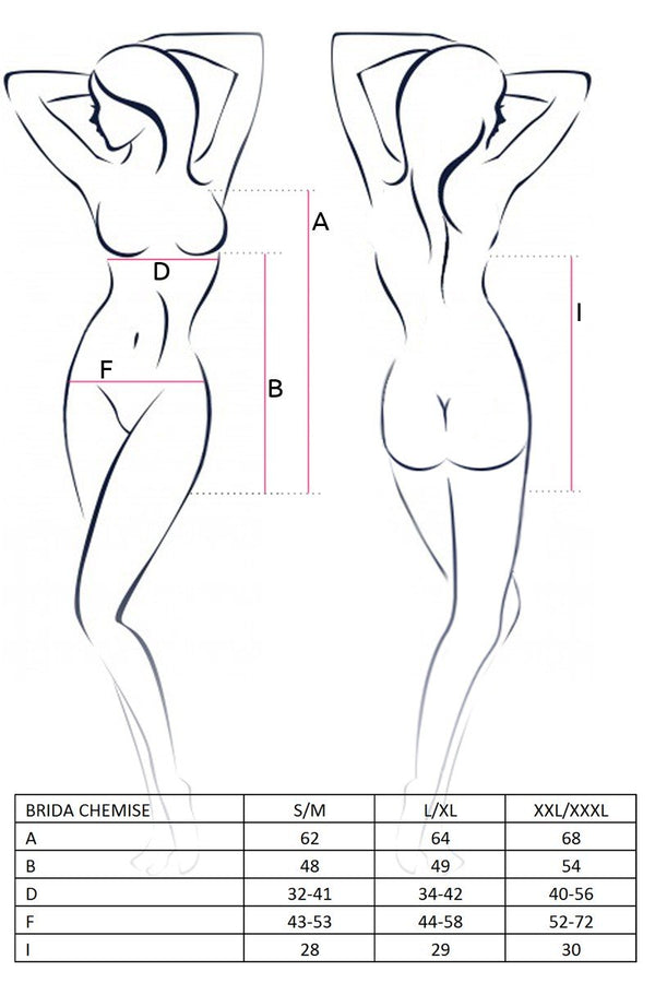 rotes Chemise Brida von Passion