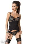 schwarzes Corset Floris von Passion