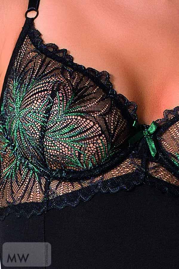 schwarzes Corset Floris von Passion