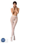ouvert Strumpfhose S010 weiß von Passion Erotic Line