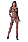 schwarzer ouvert Bodystocking BS068 von Passion