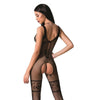 schwarzer ouvert Bodystocking BS069 von Passion