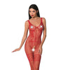 roter ouvert Bodystocking BS069 von Passion