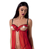 rotes ouvert Chemise Cherry von Passion Devil Collection