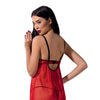 rotes ouvert Chemise Cherry von Passion Devil Collection