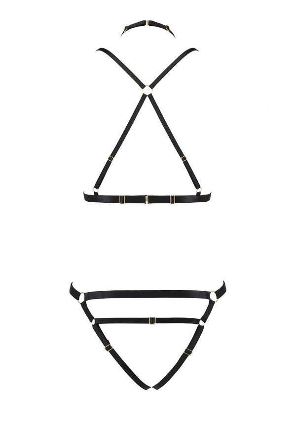 schwarzes Set PA595876 von Passion Devil Collection