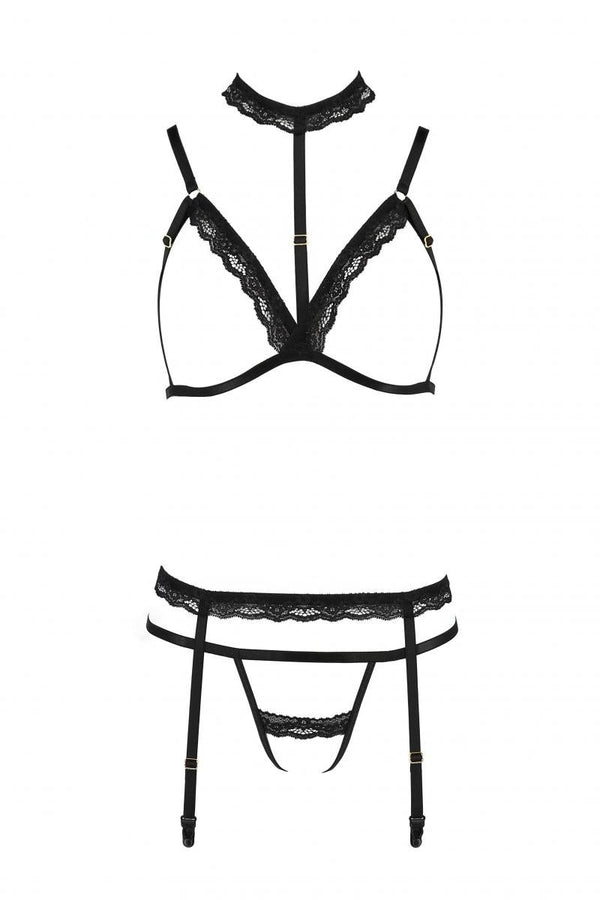 schwarzes Set PA595888 von Passion Devil Collection