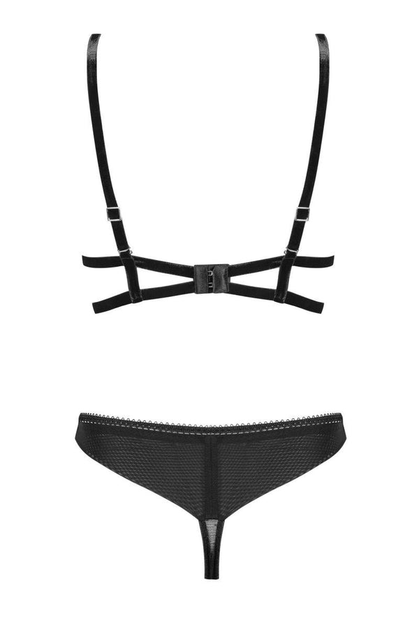 030418 Set aus Bügel-BH Spitze und String von Petite Noir