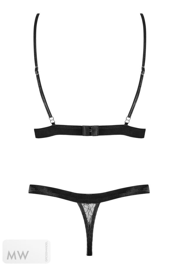 060718 Set aus Bralette Spitze und String by Petite Noir