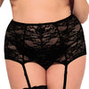 schwarzer Strumpfhaltergürtel 3320 von Softline Plus Size