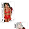 hoher Slip Bombshell rot von Provocative Dessous