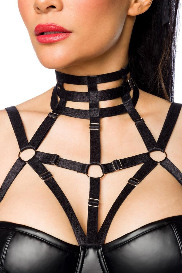 Harness-Wetlook-Minikleid 18266 von Saresia