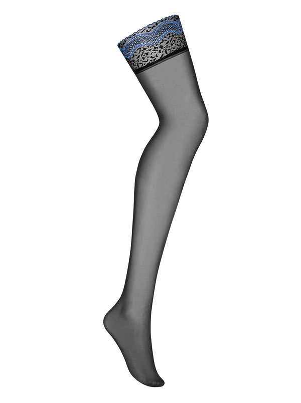 844-STO-1 Stockings schwarz-saphir