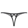 876-THC-1 Crotchless Thong schwarz