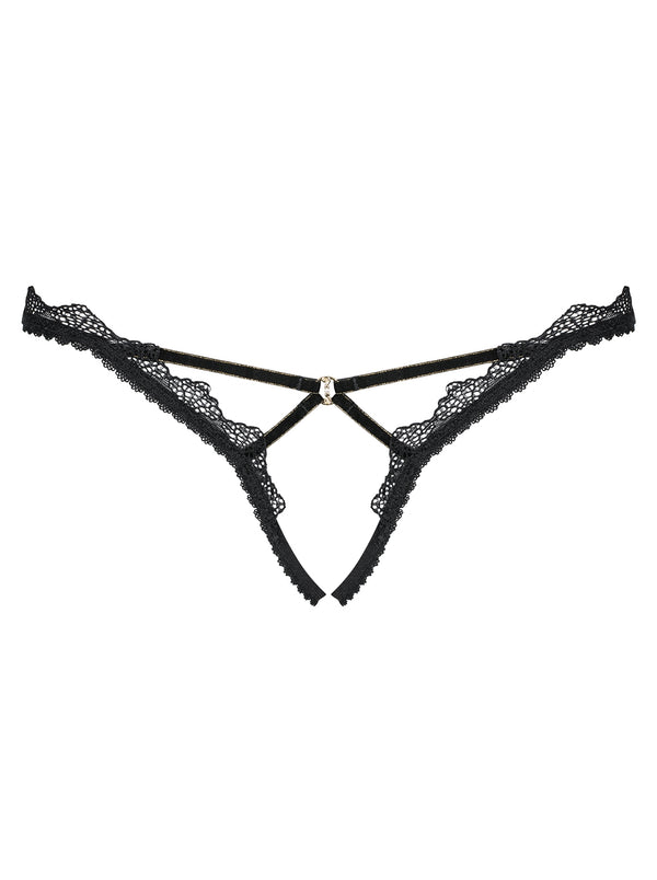 Lolitte String ouvert schwarz