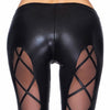 schwarze Wetlook Leggings Camiri von 7-Heaven