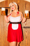 rot-weißes Trachten Outfit S-3041 Heidi von Andalea Dessous