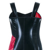 schwarz-rotes Wetlook Chemise SB-1006 Sexy Base Kollektion by Andalea