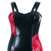 schwarz-rotes Wetlook Chemise SB-1006 Sexy Base Kollektion by Andalea