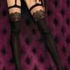 BA Art. 383 Strapsstrümpfe skin-schwarz 20DEN